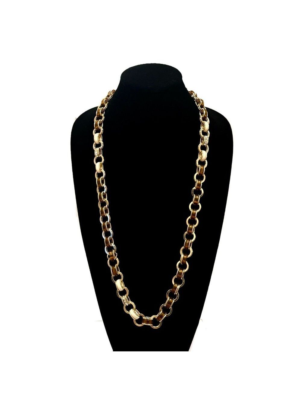 Talbots Gold and Tortoise Link Necklace - Picture 3 of 14